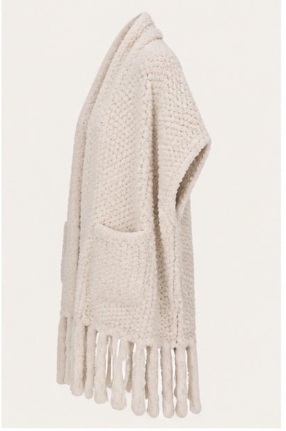 Faux Fur Poncho Sjaal