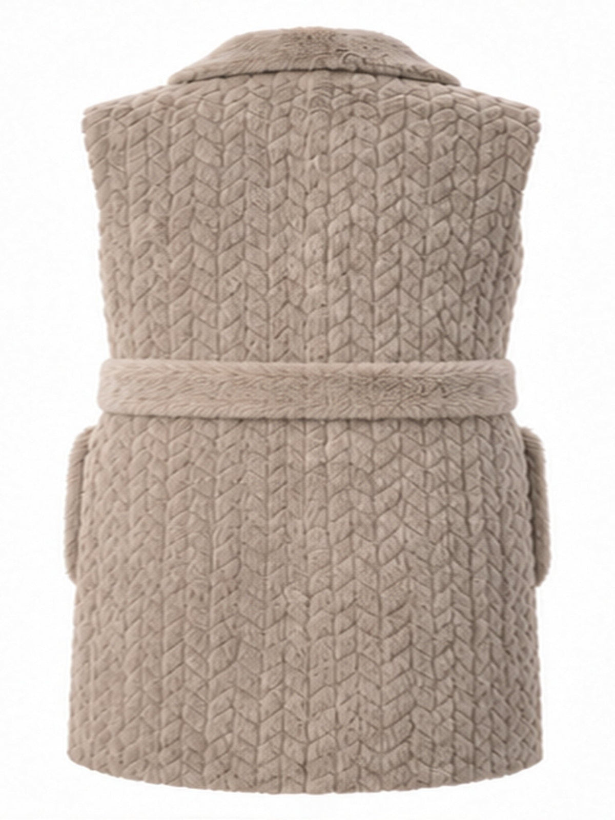 Lang faux fur gilet