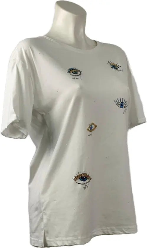 Trendy T-shirt met Unieke Print en Comfortabele Pasvorm - Mapsy B.V