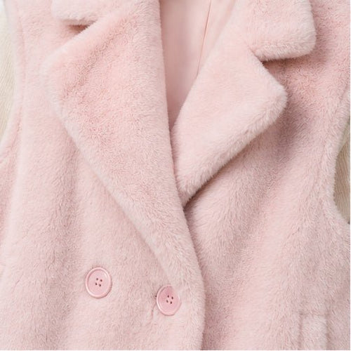 Lange Faux Fur Bodywarmer - One Size