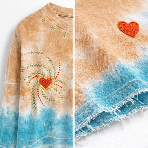 HS T-Shirt - 100% Katoen - Long Sleeve - comfortabele pasvorm - 4 kleuren - DETAIL