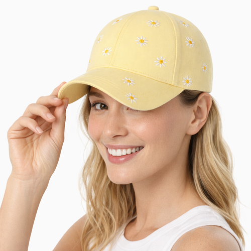 HS Petje - Margrietjes - zomerse accessoire - 3 kleuren - MODEL_FRONT