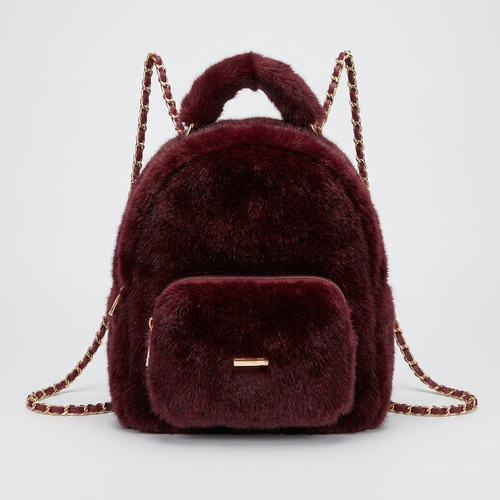 Mini Faux Fur Rugzak - ca. 22 cm