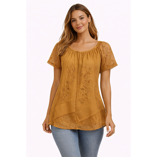 HS Zomerblouse - Met tailleerkoord - 8 kleuren - met tailleerkoord
