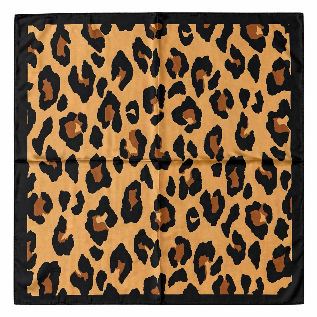 HS Sjaal - 70x70 NIEUW - In 3 Kleuren - Zijde Satijnen Look - Bruin