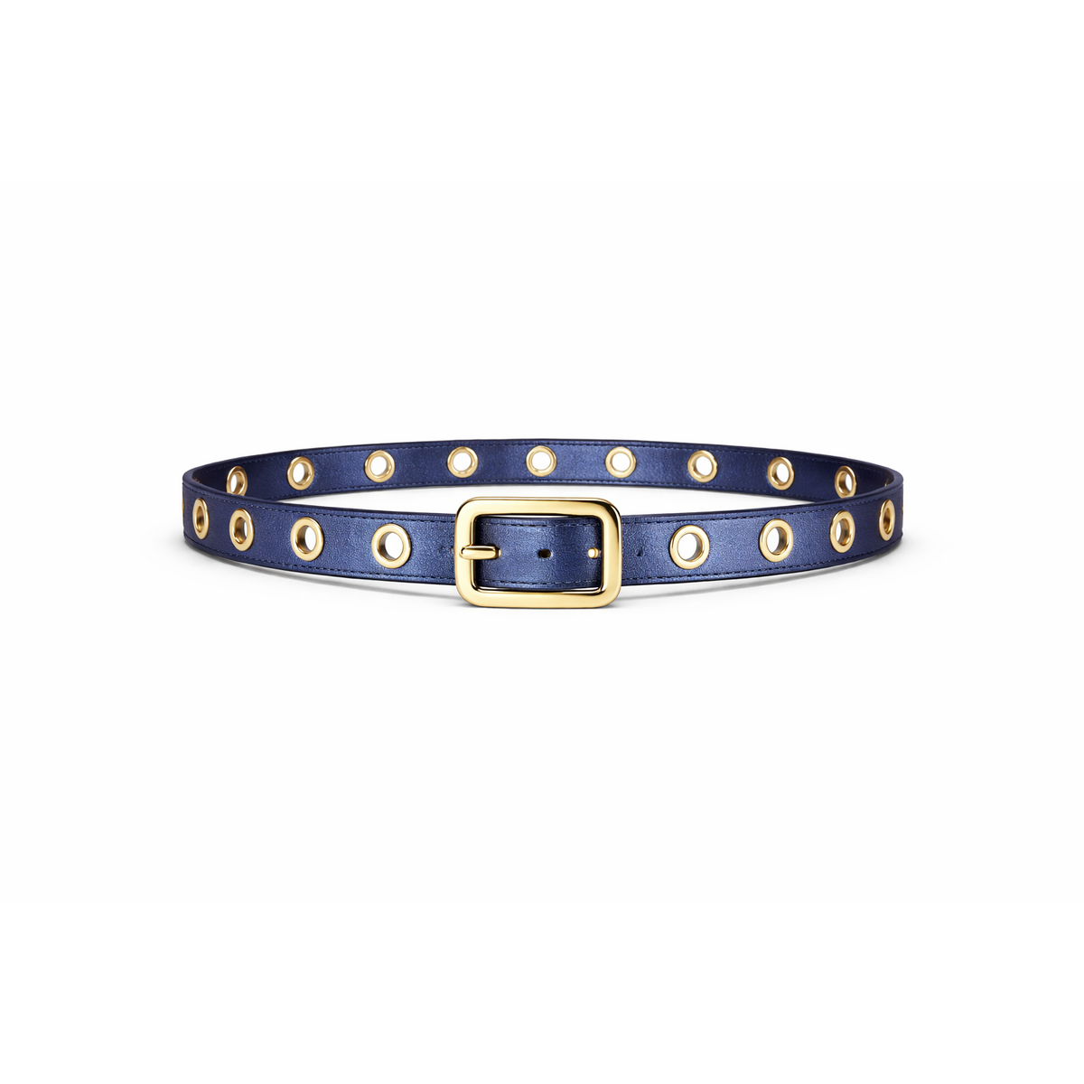 HS Riem - In 10+ Kleuren - One Size (Lange Riem) - Echt Leder - Kobaltblauw