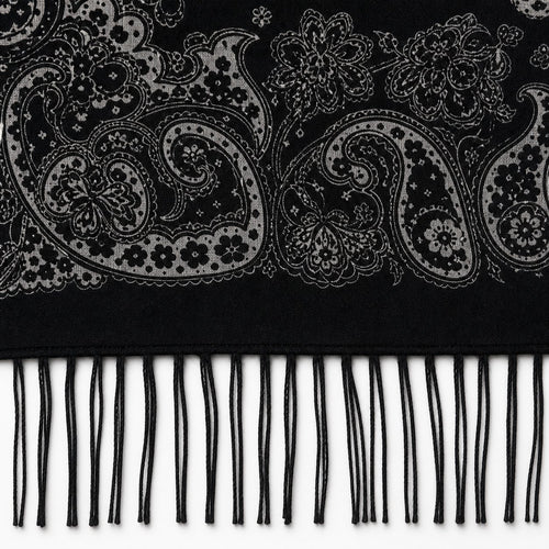 Vierkante Paisley Sjaal met Franjes - 105x105 cm