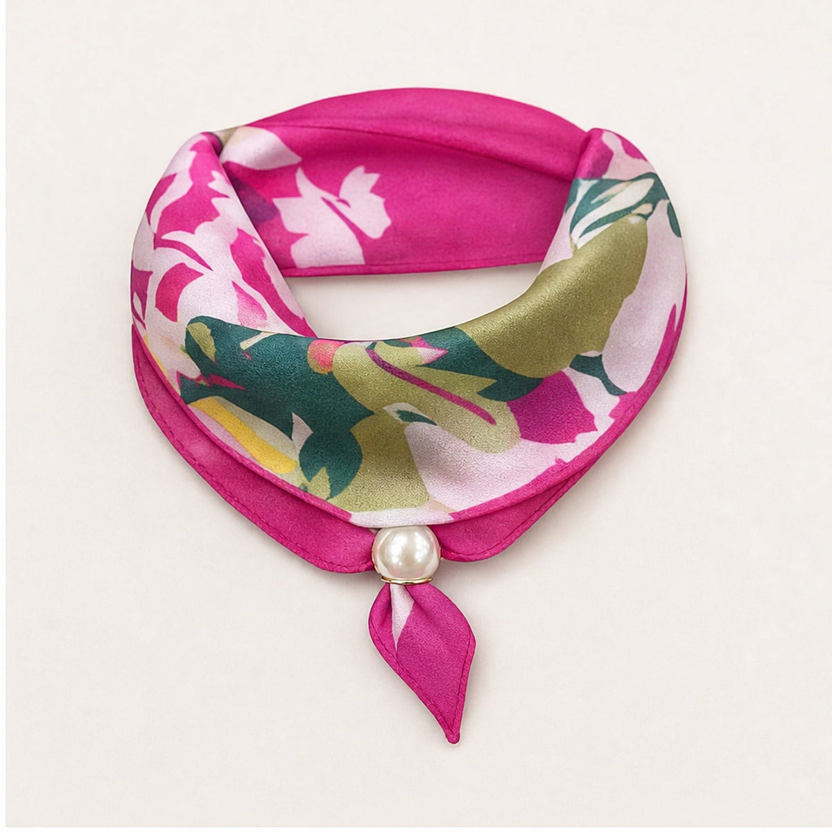 Parelsjaal met Bloemenprint