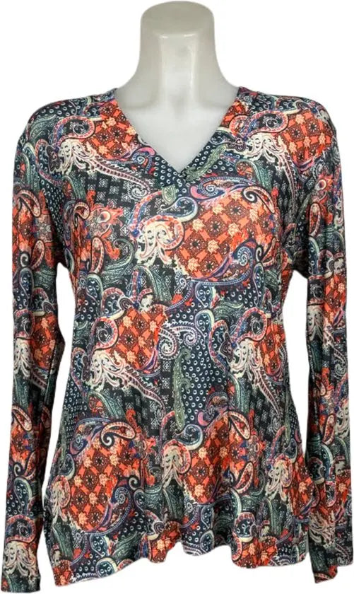 Angelle Milan – travelstof blouse – Rode patch blouse – Ademend – Kreukvrij – Duurzame Blouse - Mapsy B.V