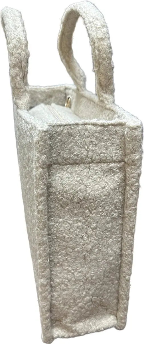 Luxe Dames Handtas met Zachte Textuur, Handige Voorvak en Twee Interne Pockets - 38 x 30 x 10 cm - Mapsy B.V