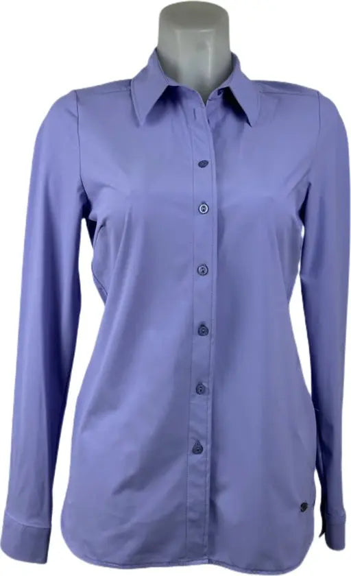 Angelle Milan – travelstof blouse – Lila Casual Blouse – Ademend – Casual – Duurzame Blouse - Mapsy B.V