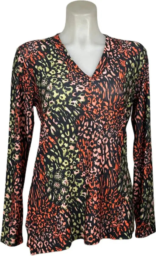 Angelle Milan – travelstof blouse – Roze Groene blouse – Ademend – Kreukvrij – Duurzame Blouse - Mapsy B.V