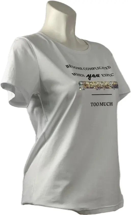 Trendy T-shirt met Unieke Print en Comfortabele Pasvorm