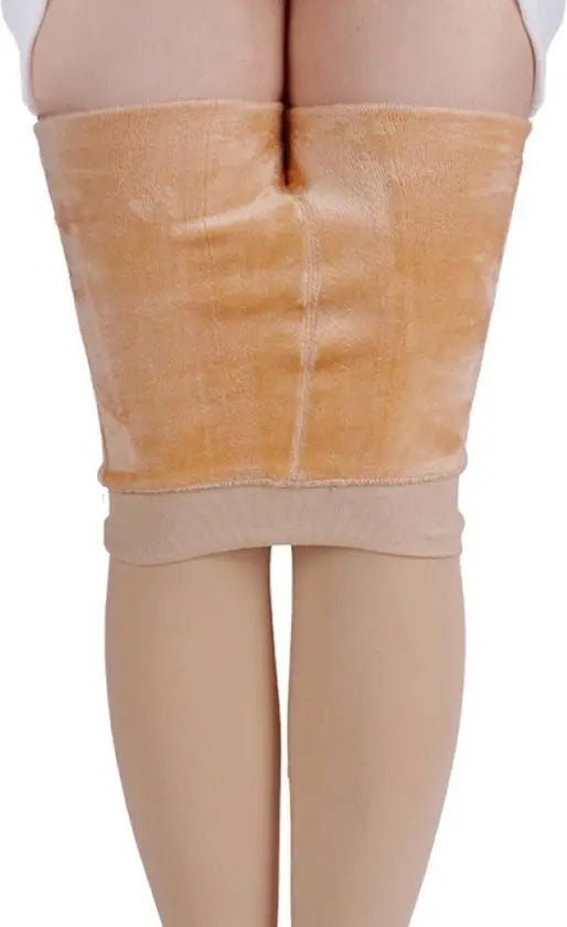 Fleece panty - beige - Winter panty - Thermo panty - Zachte panty - Fleece legging - Fleece kousenbroek - TikTok Panty - Warme panty - onze size