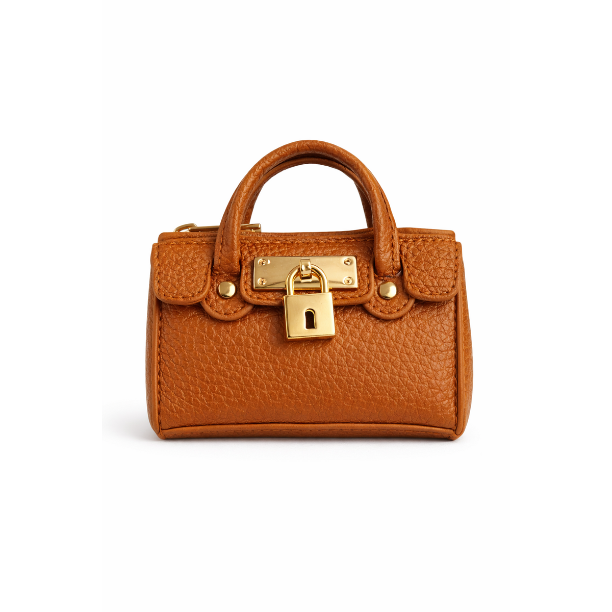 HS Tassenhanger - In 5 kleuren - Mini Bag - Cognac