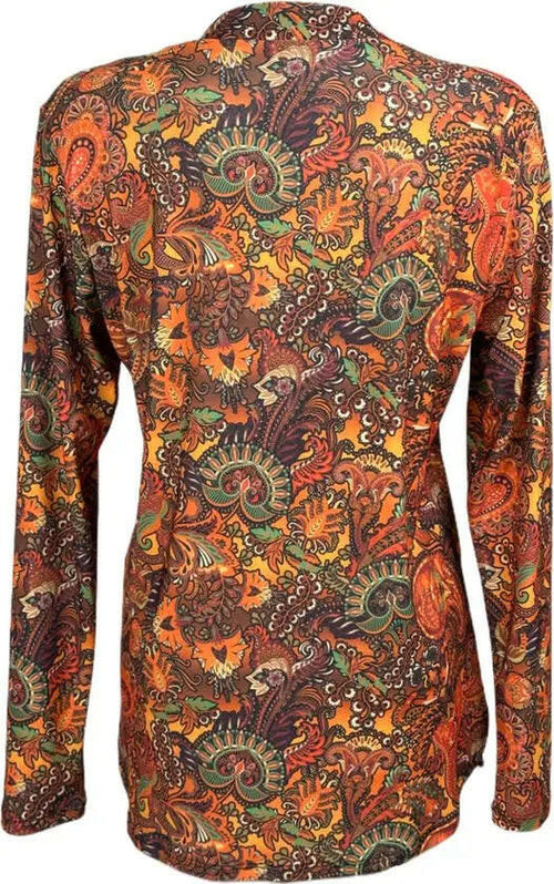 Angelle Milan – travelstof blouse – Terracotta blouse – Ademend – Kreukvrij - Mapsy B.V
