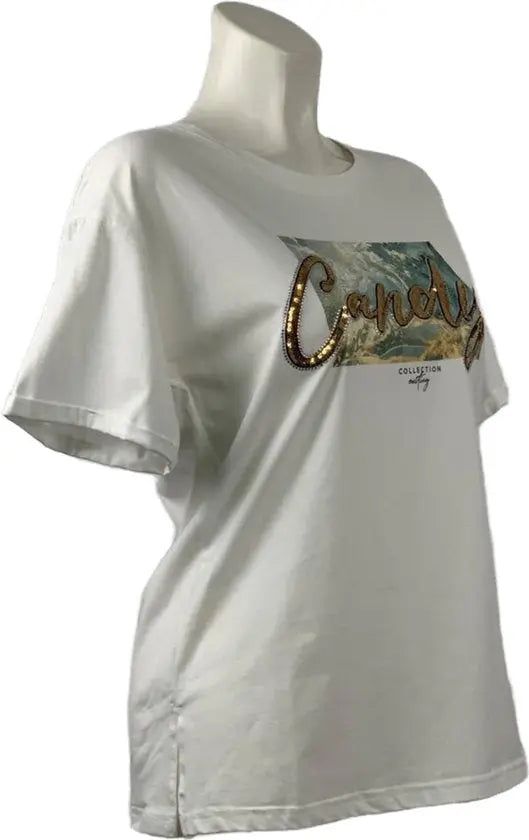 Trendy T-shirt met Unieke Print en Comfortabele Pasvorm - Mapsy B.V