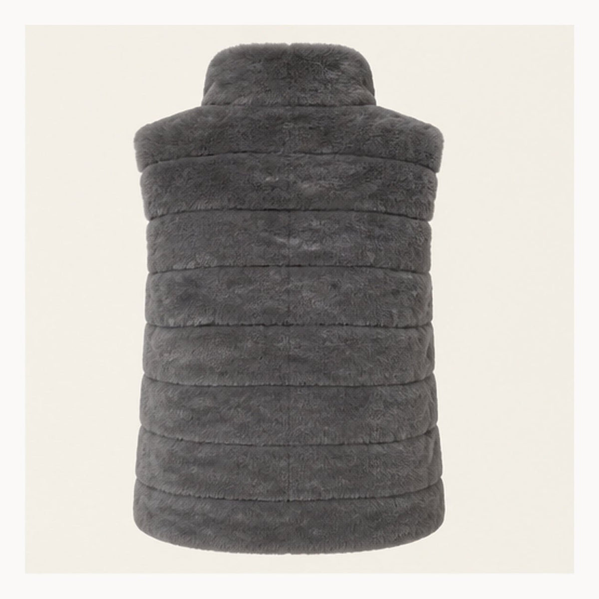Faux Fur Bodywarmer met Hoge Kraag – One Size