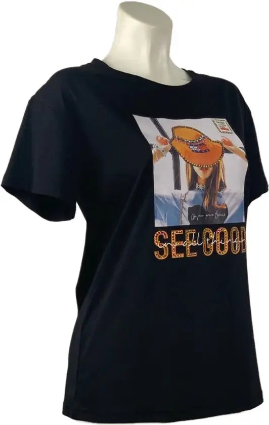 Trendy T-shirt met Unieke Print en Comfortabele Pasvorm - Mapsy B.V