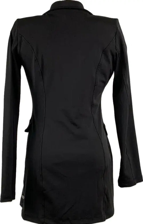 Angelle Milan – travelstof blazer voor dames – Zwart Jasje met 3 knopen – Ademend – Kreukherstellend – Duurzaam - Mapsy B.V