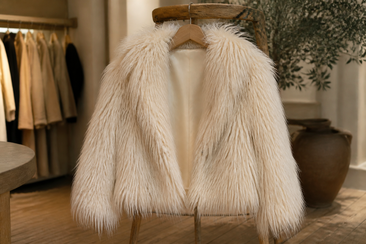 Shaggy Harige Jas - S/M en M/L