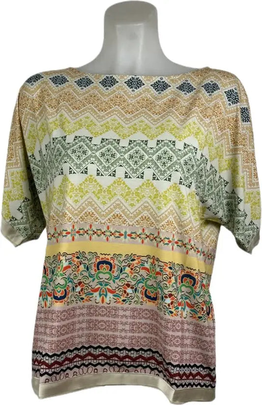 Soggo - Travelstof blouse - Multiprint pattern blouse - Ademend - Kreukvrij - Duurzame Jurk - in 2 maten - Mapsy B.V