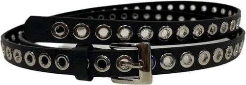 Modieuze Zwarte Riem – Zilveren Details – 135 cm – 1 Stuk - Mapsy B.V