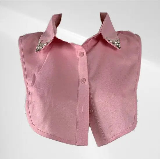 Blousekraagje - Roze - In verschillende kleuren - Katoen - Mapsy B.V