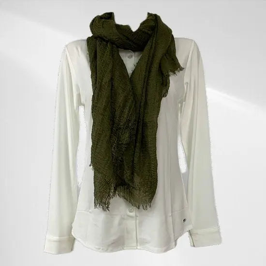 Sjaal - Casual sjaal - Viscose - Donkergoen - In verschillende kleuren - Mapsy B.V