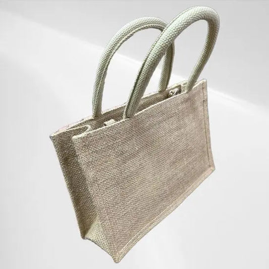 Elegante jute handtas met Handgemaakt Design - Natuurlijke Jute en Pailletten - Ruim en Stijlvol voor Casual en Formele Gelegenheden - in 5 varianten! - Mapsy B.V