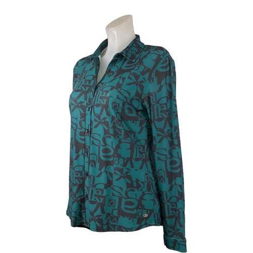 Angelle Milan - Groen Patroon - Licht en Kreukvrij - In 5 maten (XL) - Mapsy B.V