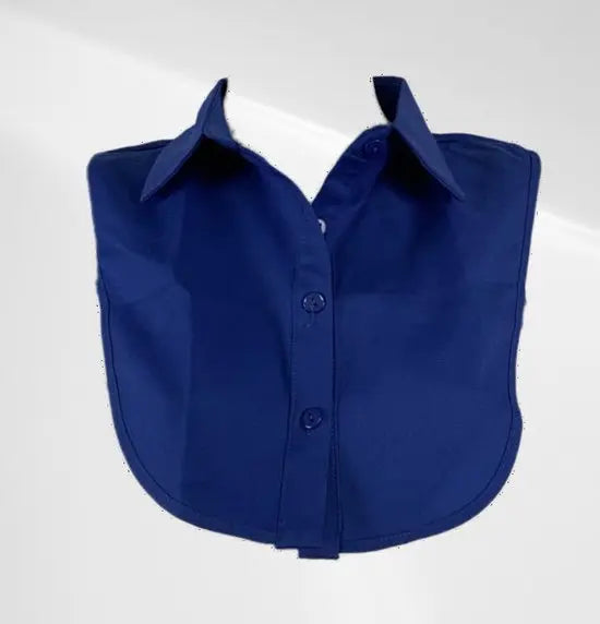 Blouse kraagje - Blauw - In verschillende kleuren - Katoen