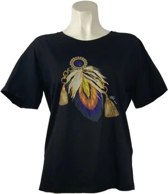 Trendy T-shirt met Unieke Print en Comfortabele Pasvorm - Mapsy B.V