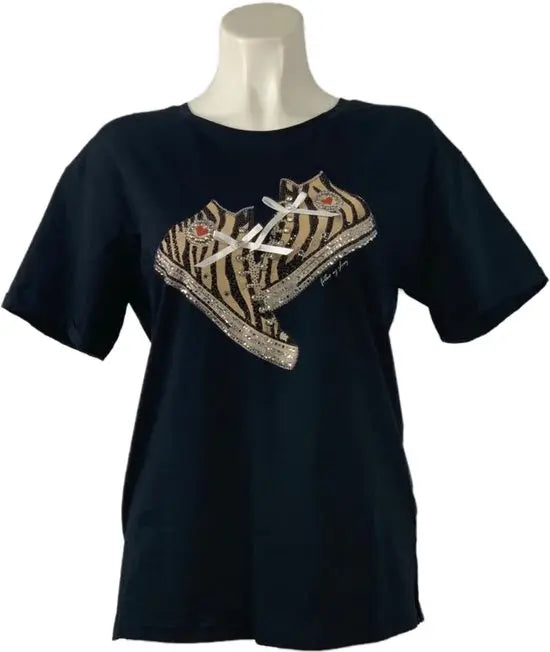 Trendy T-shirt met Unieke Print en Comfortabele Pasvorm