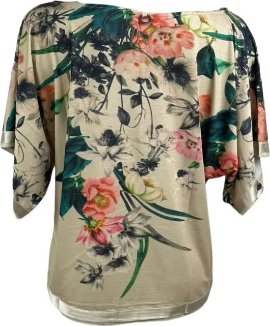 Soggo - travelstof blouse - Multiprint jungle blouse - Ademend - Kreukvrij - in 2 maten - Mapsy B.V