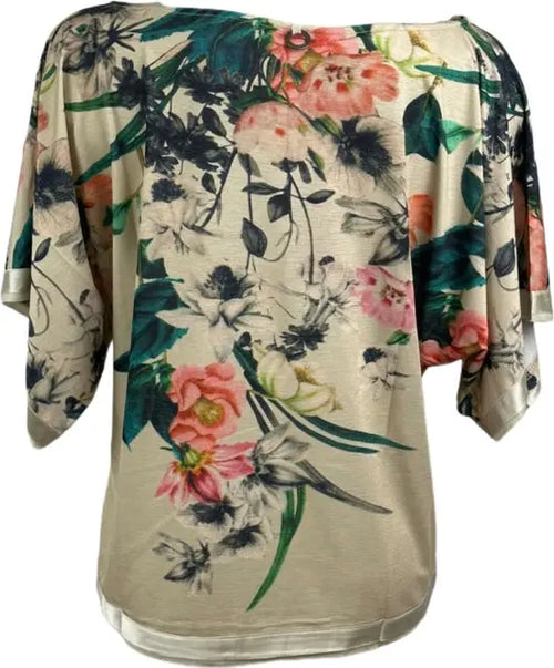 Soggo - travelstof blouse - Multiprint jungle blouse - Ademend - Kreukvrij - in 2 maten - Mapsy B.V