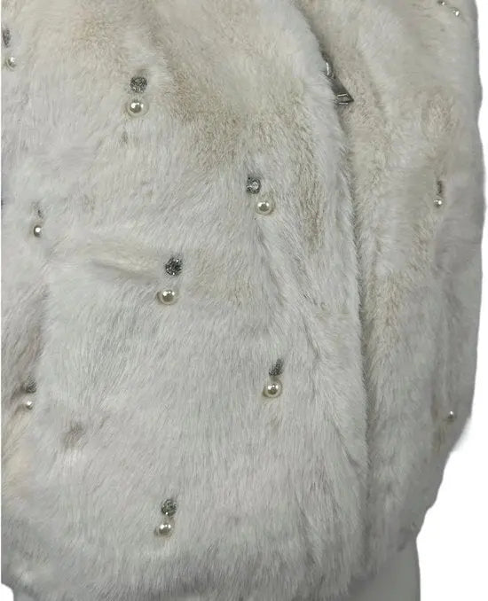 Chique Mouwloos Bodywarmer met Hoge Kwaliteit Faux Fur en Strass Steentjes - Dé wintertrend van 2024! - in 4 Kleuren - One Size