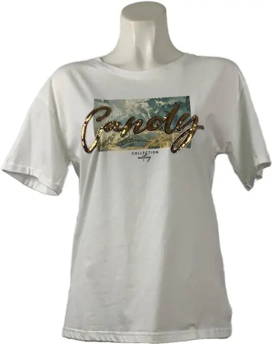 Trendy T-shirt met Unieke Print en Comfortabele Pasvorm - Mapsy B.V