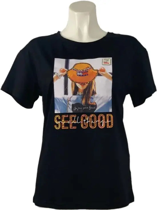Trendy T-shirt met Unieke Print en Comfortabele Pasvorm - Mapsy B.V