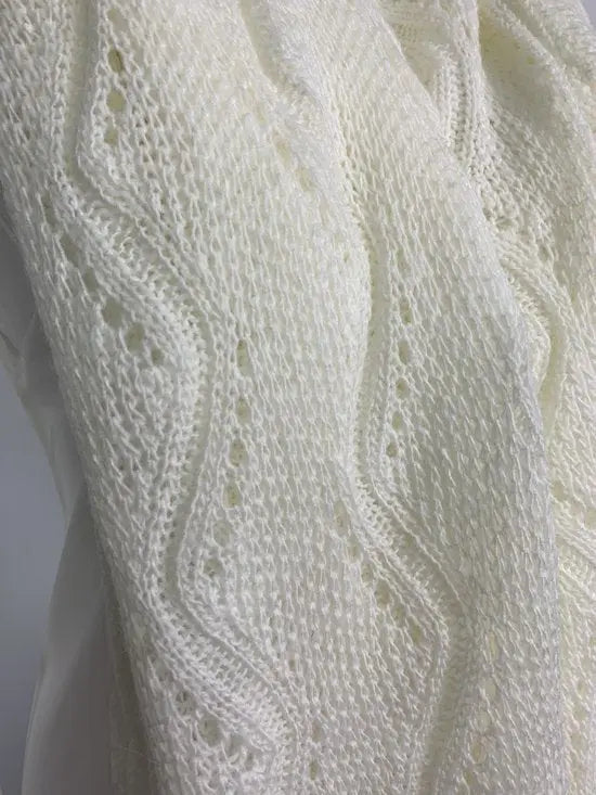 Casual sjaal - Acrylic stof - Wit - In verschillende kleuren beschikbaar - Mapsy B.V