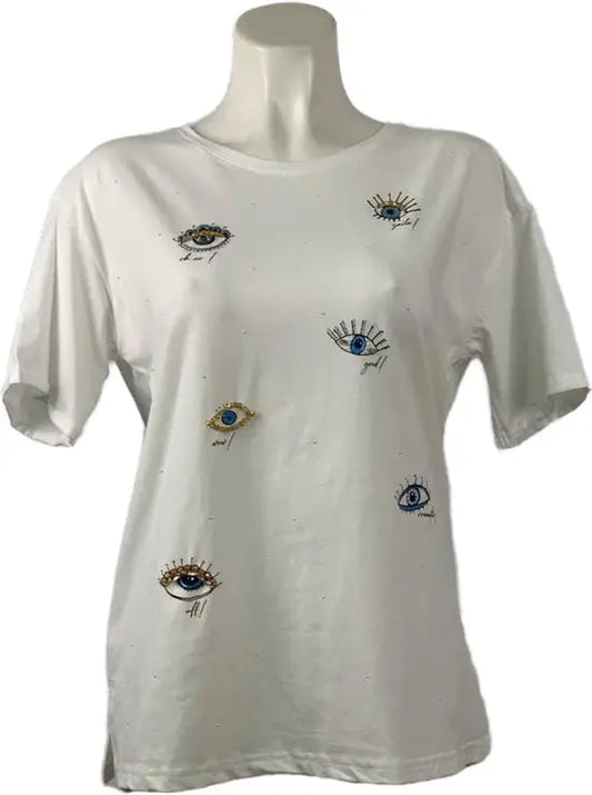 Trendy T-shirt met Unieke Print en Comfortabele Pasvorm - Mapsy B.V