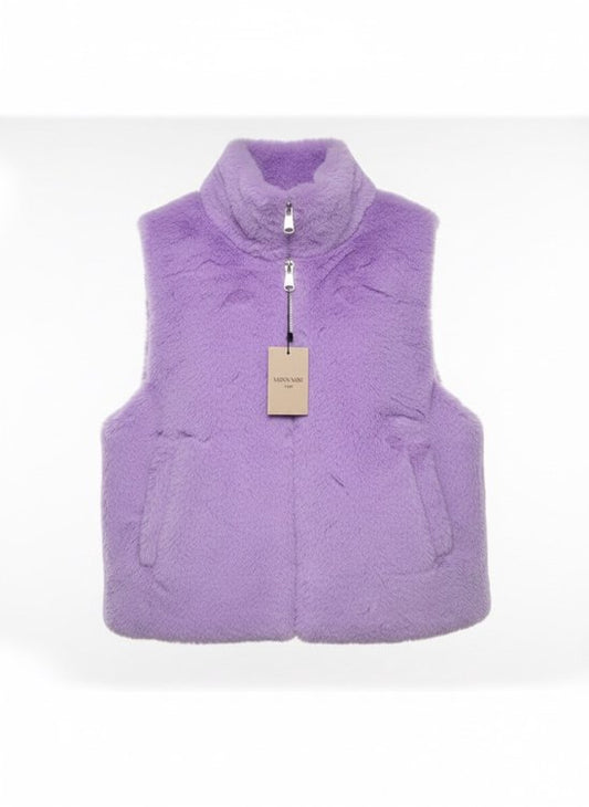 Premium Faux Fur Bodywarmer Lila