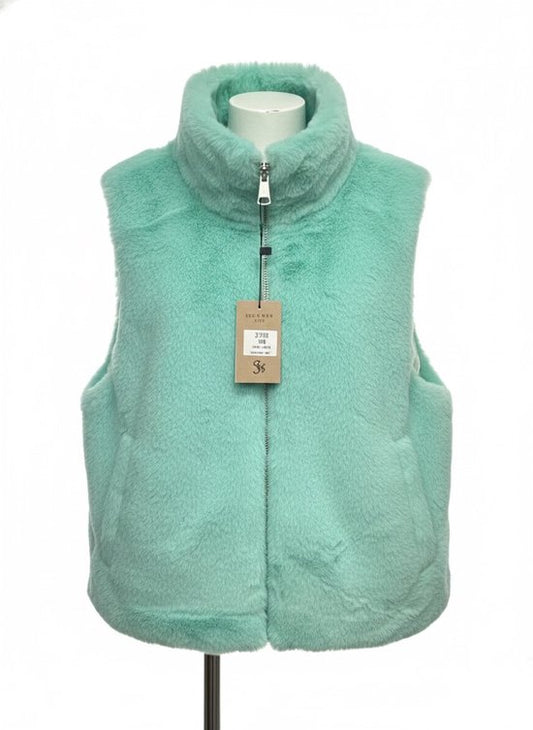 Premium Faux Fur Bodywarmer Mint
