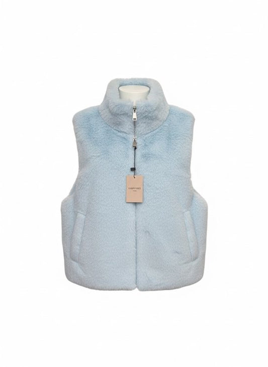 Premium Faux Fur Bodywarmer Baby Blauw