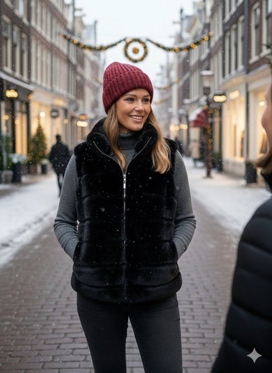 HS Faux Fur Gilet – One Size – 5 Kleuren