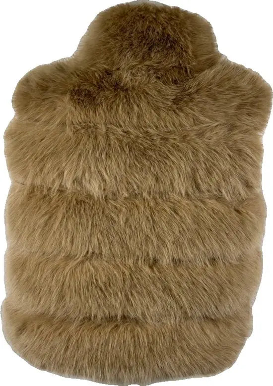 Elegante Dames Faux Fur Bontjas – Warm en Zacht - Beschikbaar in 4 stijlvolle kleuren - One Size - Camel