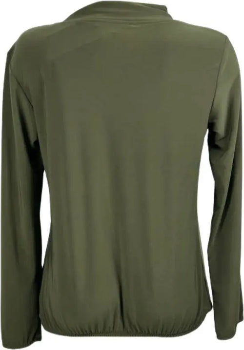 Angelle Milan – travelstof blouse – Army blouse met Koord – Ademend – Kreukvrij – Duurzame Blouse - Mapsy B.V