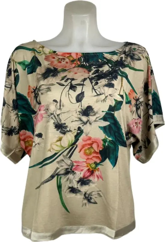 Soggo - Travelkleding voor dames - Multiprint jungle blouse - Ademend - Kreukvrij - Duurzame Jurk - in 2 maten - Maat S/M