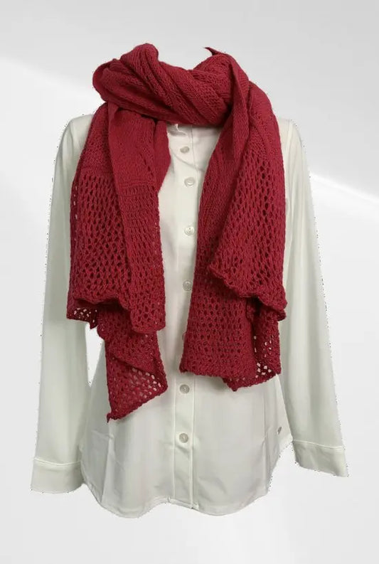 Casual sjaal - Acrylic stof - Rood - In verschillende kleuren beschikbaar - Mapsy B.V