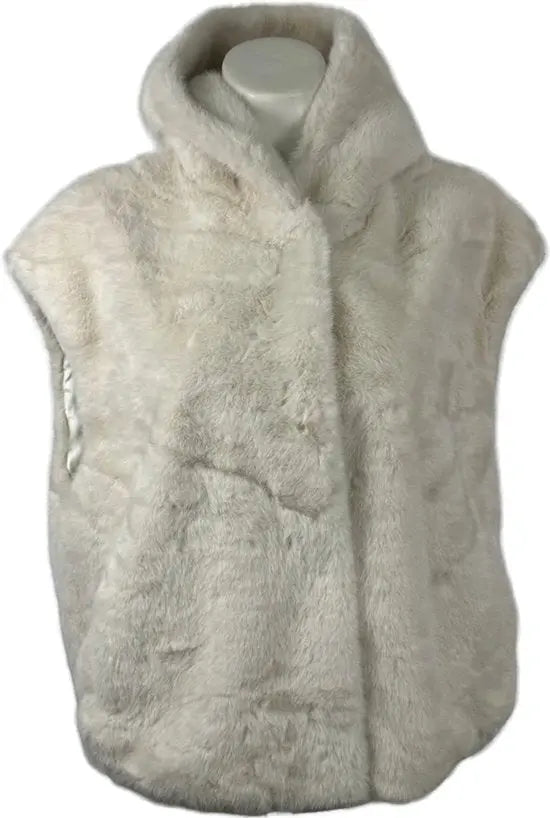 Trendy Faux Fur Bodywarmer met Capuchon - In 4 kleuren - One Size - Wintertrend 2024!